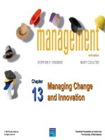 managing change and innovation