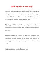 Lãnh đạo xưa có khác nay? potx