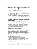 BÀI 32: SỰ PHÁT SINH SỰ SỐNG TRÊN TRÁI ĐẤT pps