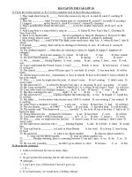 ĐỀ  ÔN TIẾNG ANH THI TUYỂN SINH VÀO LỚP 10 Đ21