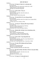 Mục tiêu chuẩn kiến thức lớp 4 môn Mĩ thuật