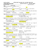 Đề thi thử đại học môn Hoá - THPT chuyên Nguyễn Huệ pdf