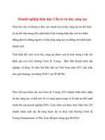 Doanh nghiệp hiện đại: Cần có tư duy sáng tạo pptx