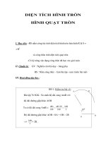 DIỆN TÍCH HÌNH TRÒN HÌNH QUẠT TRÒN pps