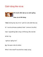 Cách dùng like và as docx