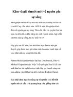 Kẽm và giả thuyết mới về nguồn gốc sự sống ppt