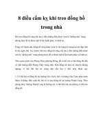 8 điều cấm kỵ khi treo đồng hồ trong nhà ppsx