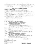 LỊCH CÔNG TÁC THÁNG 7