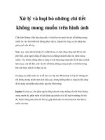 Xử lý và loại bỏ những chi tiết không mong muốn trên hình ảnh pot