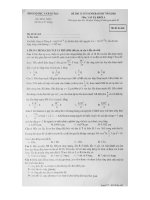 ĐỀ LÝ THI ĐH KHỐI A NĂM 2010