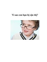 Vì sao con bạn bị cận thị? pdf
