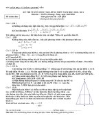 Đề thi vào lớp 10 môn Toán(Phú Yên 10-11)