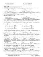 ĐỀ THI THỬ ĐẠI HỌC -VẬT LÝ/11