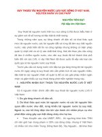 Suy thoái tài nguyên nước lưu vực sông ở Việt Nam