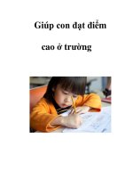 Giúp con đạt điểm cao ở trường pps