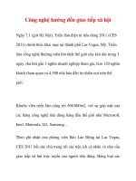 Công nghệ hướng đến giao tiếp xã hội pptx