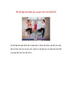 Ba bài tập đơn giản tạo sự gợi cảm cho hình thể doc