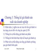 Thống kê giá thành sản xuất của doanh nghiệp pptx
