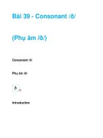 Bài 39 - Consonant /ð/ docx