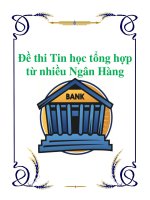 Đề thi Tin học tổng hợp từ nhiều Ngân Hàng ppsx