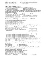 Đề thi thử vào lớp 10 vật lý