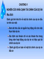 BÀI GIẢNG - LẬP DỰ ÁN - CHƯƠNG V pdf
