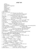 Tổng hợp chia động từ cho lớp 7,8,9