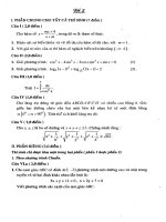 Đề toán ôn thi Đại học  2010 -2