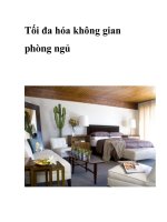Tối đa hóa không gian phòng ngủ docx
