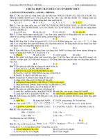 Chuyên đề CT4: Hợp chất hữu cơ có nhóm chức