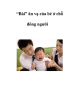 “Bài” ăn vạ của bé ở chỗ đông người ppsx