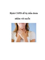 Bệnh COPD dễ bị chẩn đoán nhầm với suyễn doc