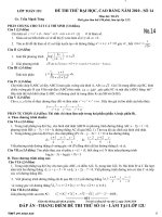 Đề thi thử 2010 + ĐA (full, hot, exactly)