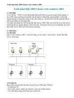Triển khai SQL 2005 Cluster trên windows 2003 ppt
