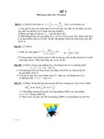Đề thi thử ĐH Toán số 5