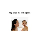 Mẹ khéo thì con ngoan ppt