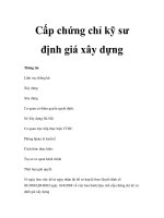 Cấp chứng chỉ kỹ sư định giá xây dựng pps