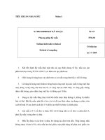 TIÊU CHUẨN NHÀ NƯỚC Nhóm I NATRI HIDROXIT KỸ THUẬT Phuong pháp lấy mẫu Sodium doc