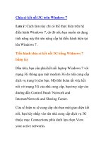 Chia sẻ kết nối 3G trên Windows 7 ppsx