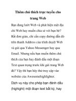 Thêm chú thích trực tuyến cho trang Web pps