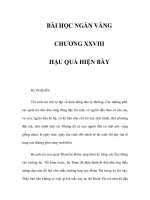 BÀI HỌC NGÀN VÀNG - CHƯƠNG XXVIII potx