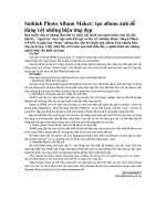 Tạo Album ảnh tuyệt đẹp với phần mềm SOTHINK  PHOTO  ALBUM MAKER