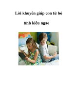 Lời khuyên giúp con từ bỏ tính kiêu ngạo pptx