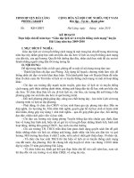 KẾ HOẠCH TÌM HIỂU LỊCH SỬ LIÊN NGÀNH