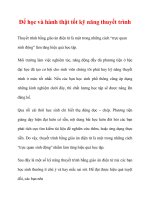Để học và hành thật tốt kỹ năng thuyết trình pptx