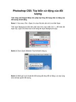 Photoshop CS5: Tùy biến cử động của đối tượng pps