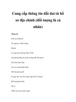 Cung cấp thông tin đất đai từ hồ sơ địa chính (đối tượng là cá nhân) pps