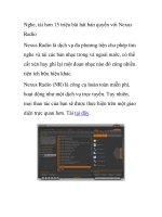 Nghe, tải hơn 15 triệu bài hát bản quyền với Nexus Radio pps