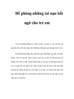 Đề phòng những tai nạn bất ngờ cho trẻ em doc