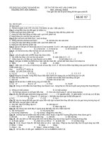 ĐỀ LUYỆN THI ĐHCĐ CẤP TỐC MÔN SINH - Đ3